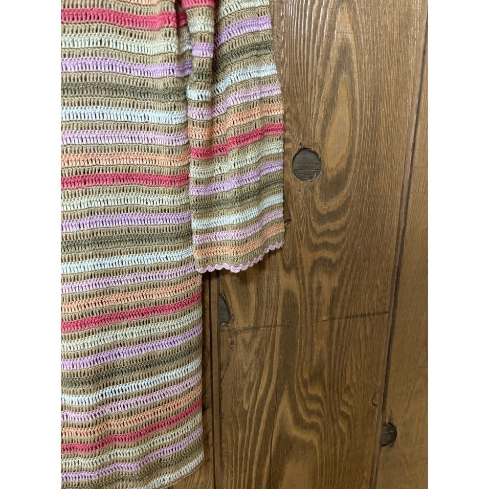 Calypso St Barth 100% Linen loose knit tunic top cover-up Size M - Picture 4 of 8